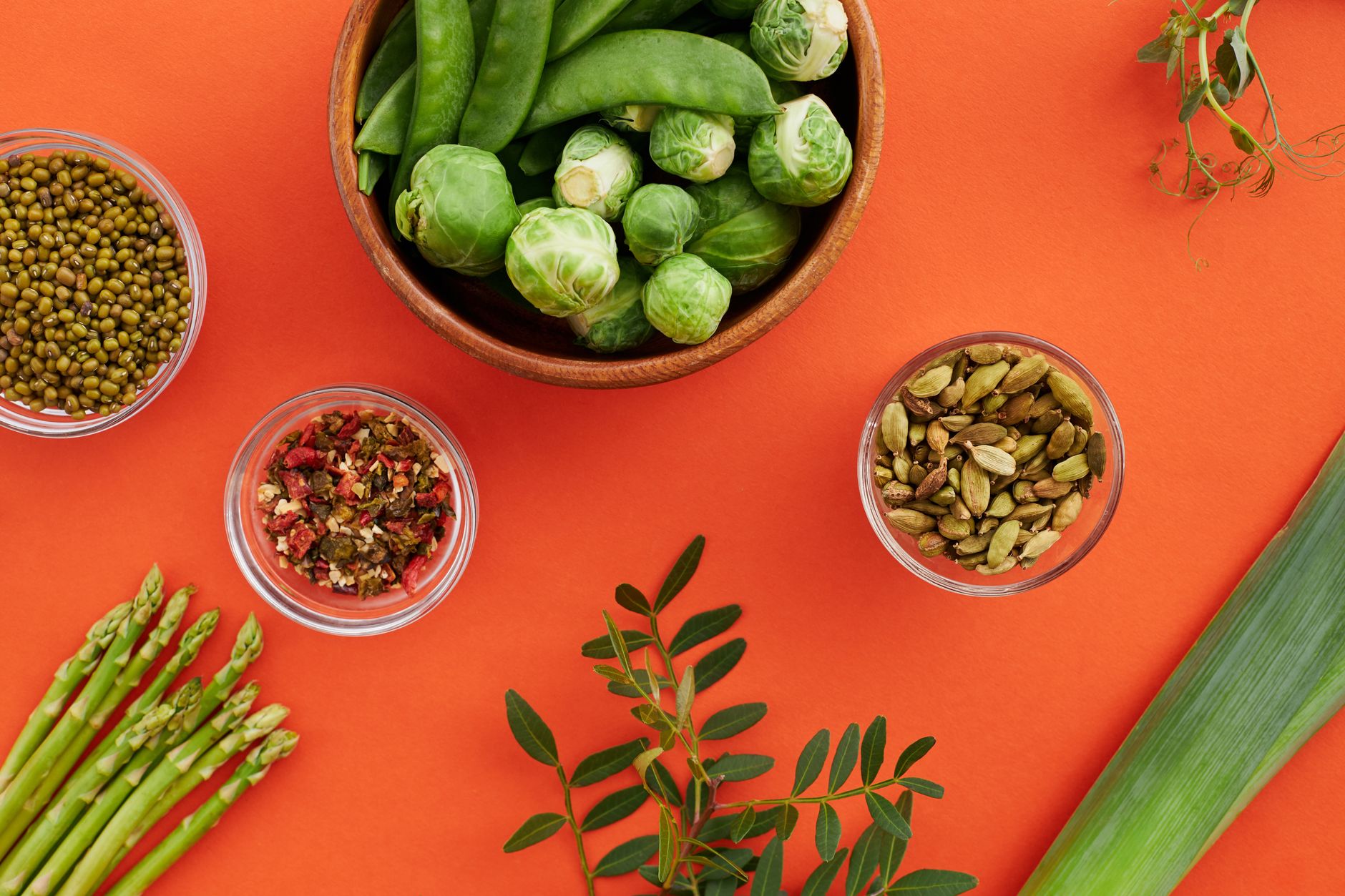 Légumes et épices colorés