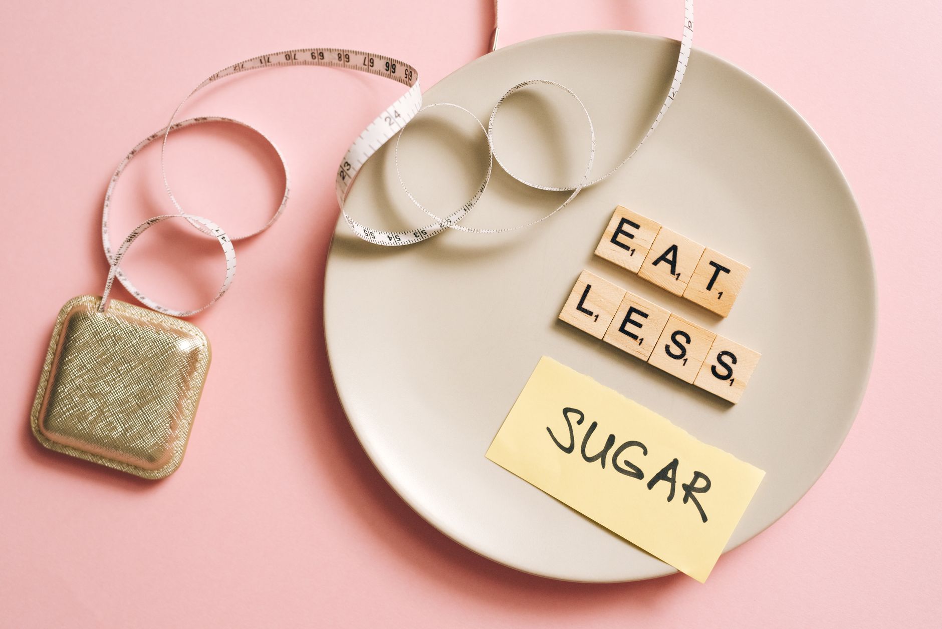 Lettres formant des mots sur alimentation saine