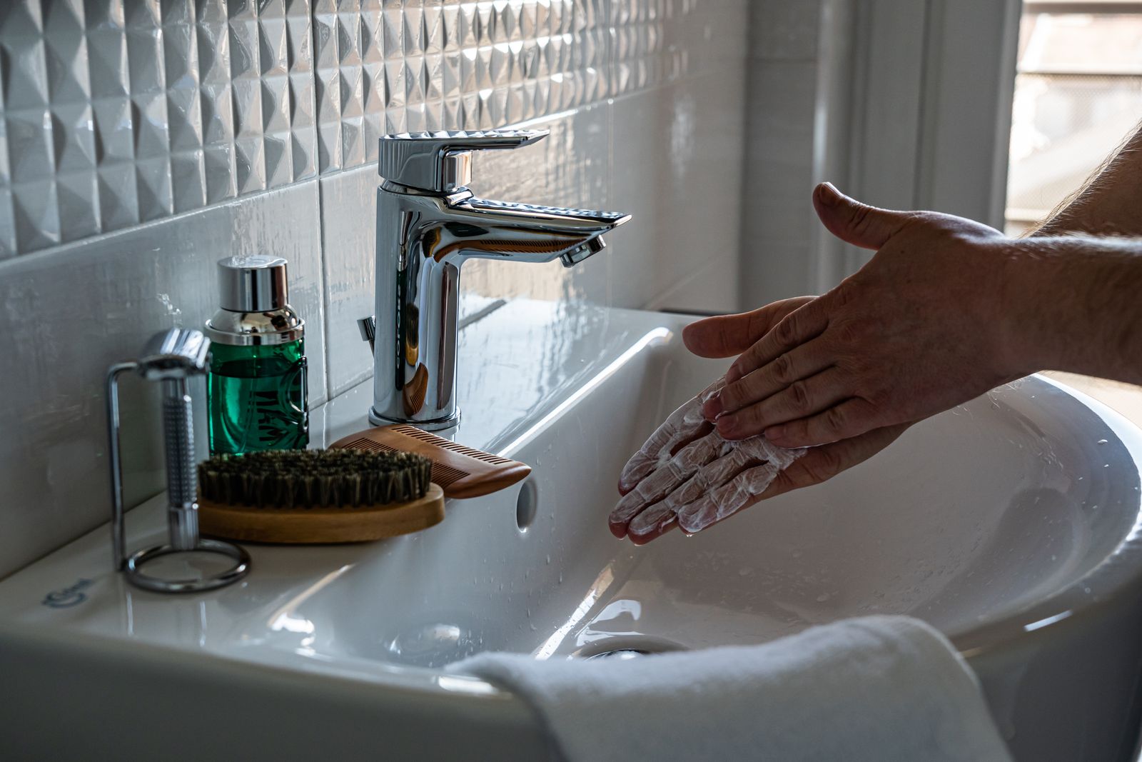 Lavage des mains au savon